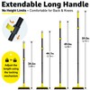 Grout Brush with Long Adjustable Handle - Telescopic, Rotation Tile
