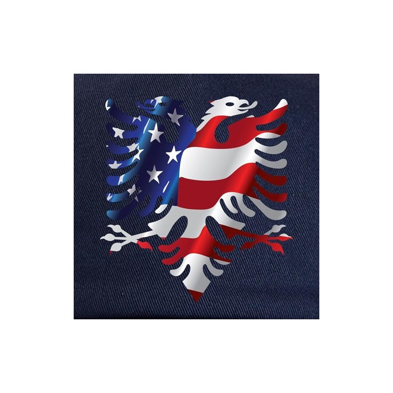 CafePress Albanian American Eagle Cap Unique Adjustable Baseball Hat Navy