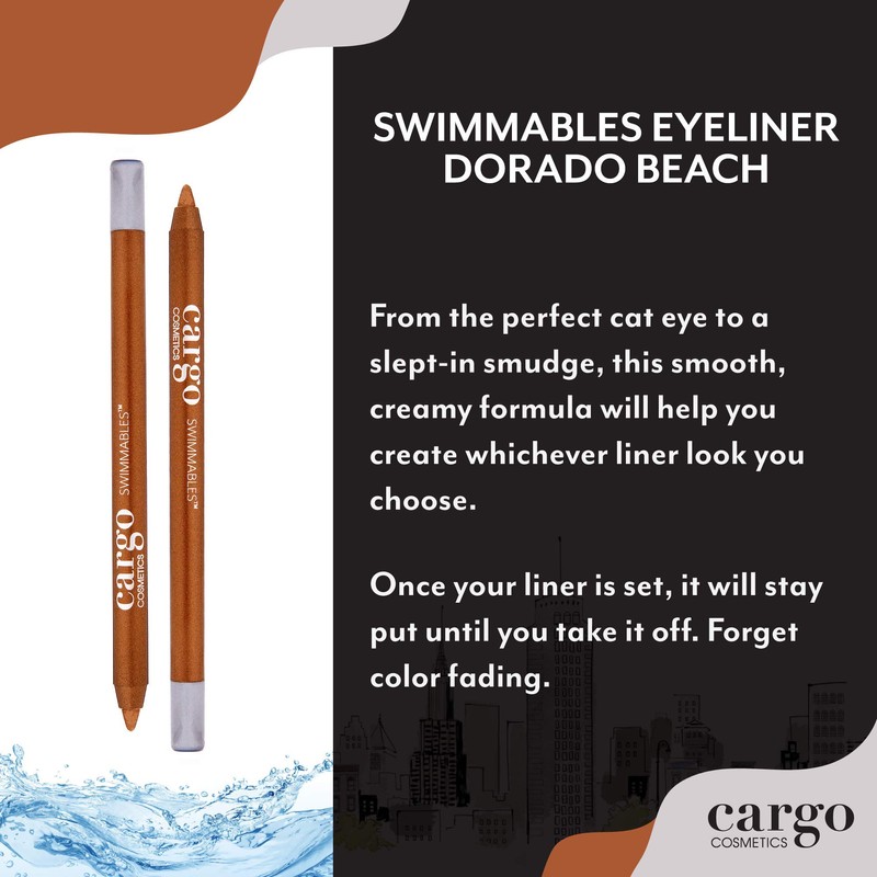 Cargo Cosmetics - Swimmables eyeliner pencil, Longwear, Water Resistant, Smudge-Proof,
