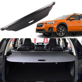 Liizoo Cargo Cover for 2024 Subaru Crosstrek Impreza Trunk Cover for Subaru XV Crosstrek Impreza 2018 2019 2020 2021 2022 2023 Accessories Rear Trunk Security Cover Shielding Shade, Black