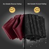 Compact Folding Umbrella, Storm-Proof, Automatic, Windproof, Black, Folds Inside, for