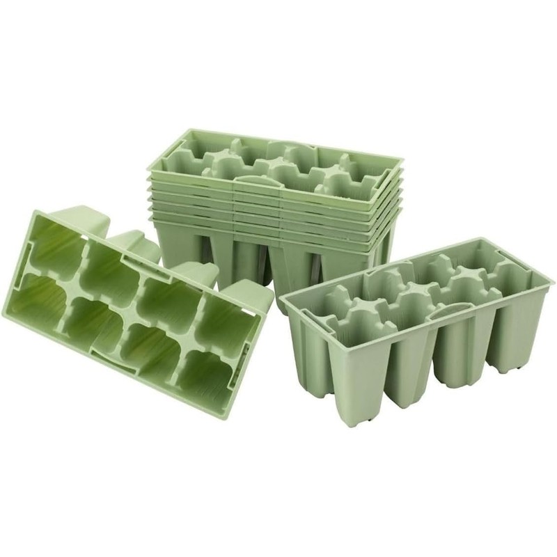 HomeLeisure GYO 8-Cell Seedlings Pot Punnet, Sage