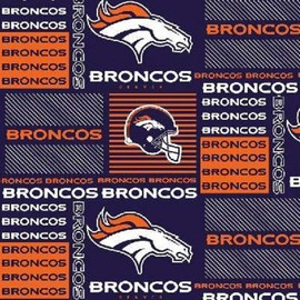 Broncos Patch Cotton Fabric - 1 Yard