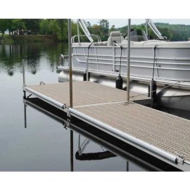 TAYLOR MADE True Color Boat Dock Edge Side Guard 10' Lx 3.5" W x 1-3/8" H Silver