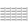 30Pcs M8x1.25 Screw Bolt A2 Stainless Steel Cup Square Coarse