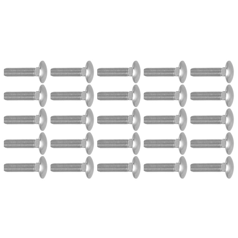 30Pcs M8x1.25 Screw Bolt A2 Stainless Steel Cup Square Coarse