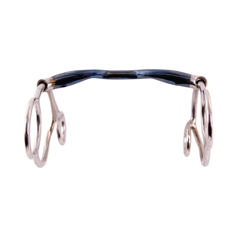 AK Blue Silver Universal Solid Mouthpiece Sweet Iron Horse Bit