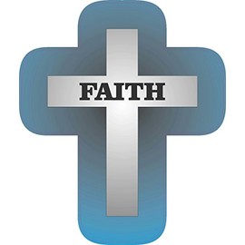 StickerTalk Die Cut Cross Vinyl Sticker, 4.25 inches by 5.25 inches