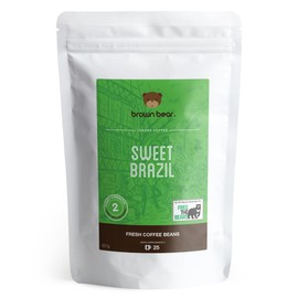 Brazilian Coffee Beans 227g - Light Medium Roast - Brown Bear Sweet Brazil - Donation to Free The Bears - For All Coffee Machines