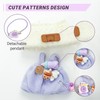 Clothes for 17cm Dolls(NO Doll), Stylish Kawaii Purple Outfit Set