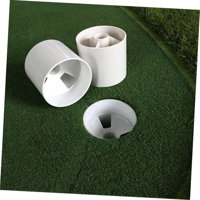 Toddmomy 2pcs Plastic Golf Hole Cup Golf Green Cups Practice
