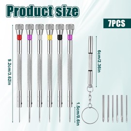 6 PCS Micro Precision Watch Repair Kit, Professional Watch Screwdriver Set with Extra 6 PCS Replacement Blades for Repairing Computer Jewelry Phone Eyeglasses