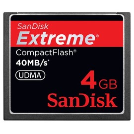 Sandisk 4GB Extreme CompactFlash Memory Card 4GB CompactFlash Memory Card 40MB/s Black