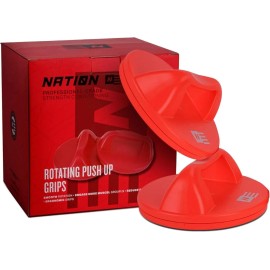 WOD Pushup Rotating Handles Non Slip Grip Swivel Base Push Up Workout Equipment