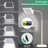 5X Rechargeable Floor Magnifying Glass with Light and Stand,43 LED