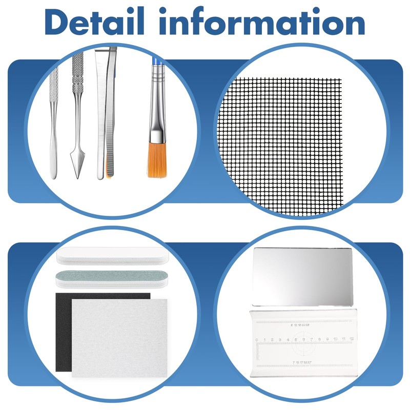 Lasnten 15 PCS Metal Clay Silver Clay DIY Hand Making