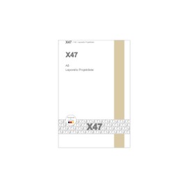 A6 Leporello/Folding Planner (No Book) / Folding Planner Project List (135 x 90 mm, 9 Sheets, 18 Pages) for the Revolutionary X47 Notebook with Interchangeable Books