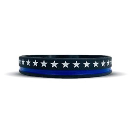 Thin Blue Line Wristband - Size: YOUTH - 7"