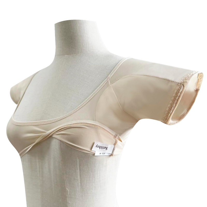 satithry 2PCS Ultra-thin underarm anti-sweat lady's underwear with Large size