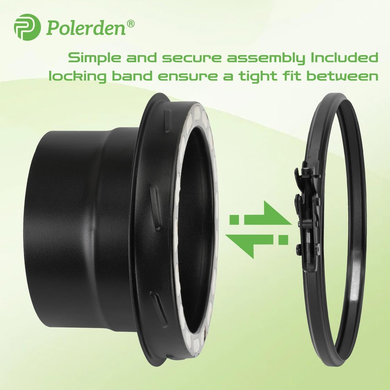 Chimney Pipe Stove Adaptor for All 6" Diameter Double Wall