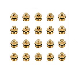 TOOLSTAR Brass Misting Nozzle, 1/2" DN15 Brass Irrigation Sprinkler Centrifugal Atomizing Nozzle for Gardening Watering,Cooling System (Pack of 20)