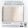 Gallery Leather Desk Weekly Monthly Planner 2026, Elegantly Bound Calendar