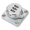 Mechanical Password Lock Silver Combination Lock Anti Theft Hasp Lock