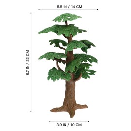 Toyvian 1 Piece Large Model Trees Model Pine 8. 7 Inch Model Cypress Tree Railway Landscape Model Railway Landscape Tree for DIY Landscape Trees Toy