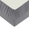 Moonlight Bedding Super King Fitted Sheet Grey - Premium 25cm