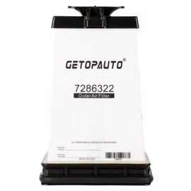 GETOPAUTO 7221934 & 7286322（7221933） Inner & Outer Air Filter Kit Fit for Bobcat Track Loaders T450 T550 T590 & Skid Steer Loaders S450 S510 S530 S550 S570(set of 2)