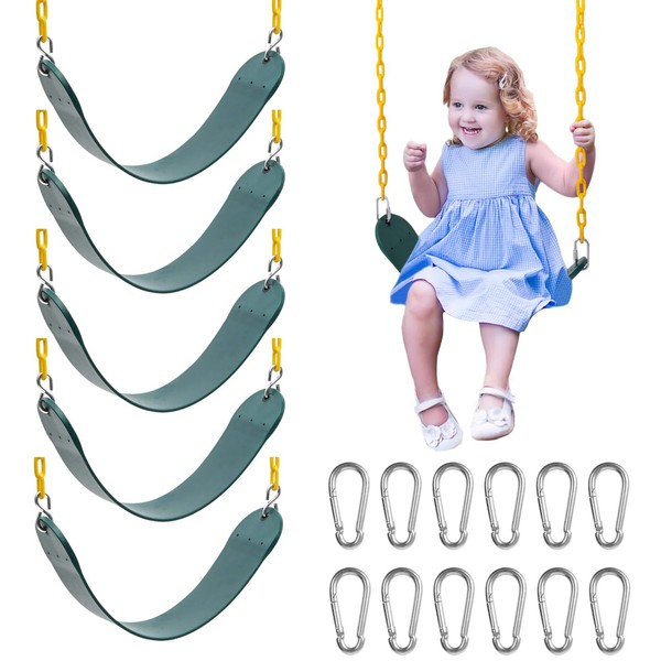 Sunnyglade 6 PCS Swings Seats Heavy Duty with 66" Chain,