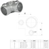 WITTKOWARE Pipe Connector Made of Galvanised Malleable Cast Iron for