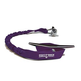 Boat Lines & Dock Ties Bungee Boating Dock Ties, One Loop and Hook, Pack of Two, Made in USA (Purple, 30" Hook and Loop)