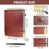EVNEED 2 Pack Top Spiral Notebook, A4 Hardcover Top Bound