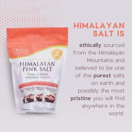 Focus Nutrition Himalayan Pink Salt 80 Single Serve Salt Packets