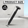 Blulu 18 Pcs 3 Inch Vinyl Shutter Fastener Window Panel