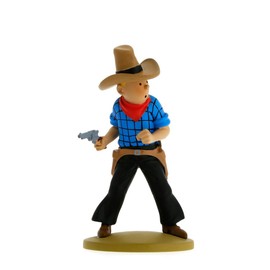 Collection figurine Tintin cowboy 11.5 cm Moulinsart 42191 (2015)