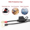 Motorcycle Solar SAE Quick Disconnect Extension Cable Adapter, Ring Terminal
