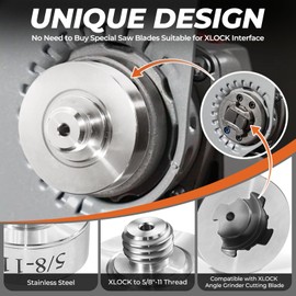 Swozzto Angle Grinder Adapter Kit(XLOCK to 5/8"-11 Thread),Suitable for XLOCK Angle Grinder,Convert and Install Saw Blades, Polish Discs, etc.