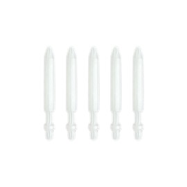 FULIBAO Replaceable Nib Tips for Refillable Paint Pen Empty Markers 0.7mm Extra-Fine Bullet Tip, White, Easy To Change Nibs - 5pcs 25x2.5x0.7mm