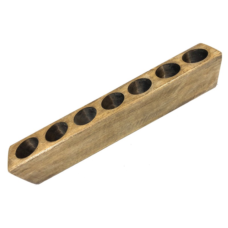 5Mc 7 Hole Rustic Wooden Sugarmold-Mold Only