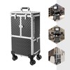 Professional Makeup Artist Case Rolling Cosmetic Train Make Up Suitcase