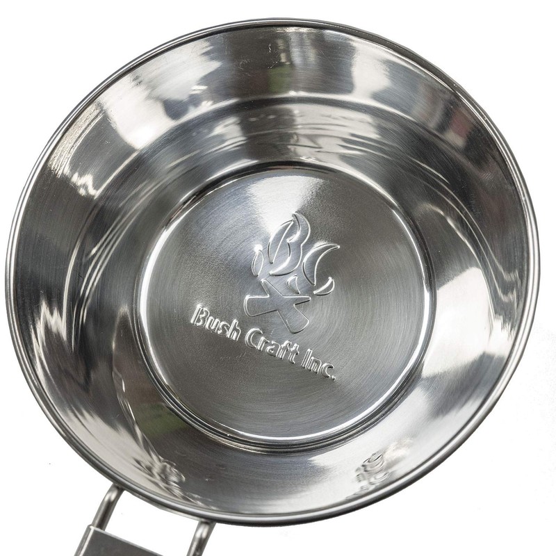 Bush Craft Folding Stainless Steel Sierra Cup Silver Regular 29489