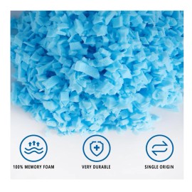 FLXzaszo 10LBS Memory Foam Bean Bag Filler for Chairs, Pillows, Dog Beds & Cushions