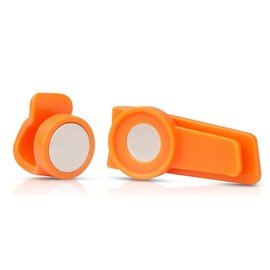 ieron Magnetic Hose Clips, Drinking Tube Clips, Tactical Hydration System Holder for Drinking Tube for Camping, Hiking, Outdoor Water Bladder Hose, 4 Pack, Orange, 4.4 x 1.8 x 2.6 cm, orange