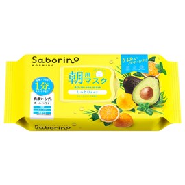 Saborino Morning Wake-Up Sheets N 32 sheets Face Mask Sheet Mask For Morning Moisturizing Time-saving 1 minute every morning No face wash needed Renewed Large capacity All-in-one Keratin care