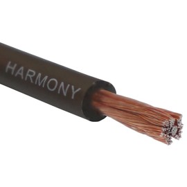 Harmony Audio HA-PW8BLK-225 8 Gauge 8GA Car Stereo Matte Black Power Cable Amp Wire - 225 FT