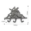 WINTENT Cast Iron Rabbit Wall Hook Rack (Rabbit-4)