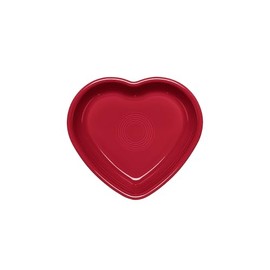 Fiesta® Medium Heart Bowl, 19oz (7.4") – Durable Ceramic, Lead-Free, Dishwasher/Microwave/Oven Safe – Made in USA Dinnerware - Scarlet