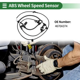 Motoforti ABS Wheel Speed Sensor ABS Sensor Anti-lock Braking System Sensor for Mitsubishi Galant 2004-2012 No.4670A374 Rear Right